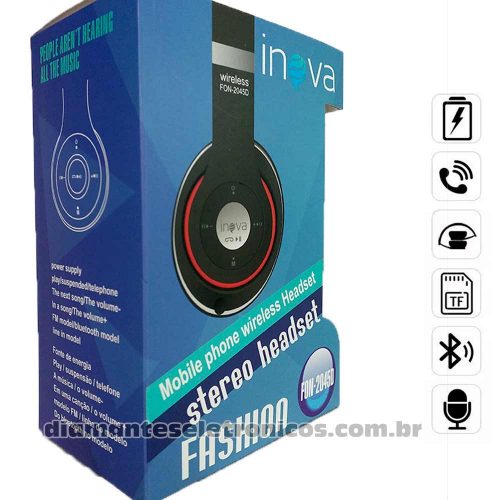 Fone Bluetooth Inova Fon-2045D